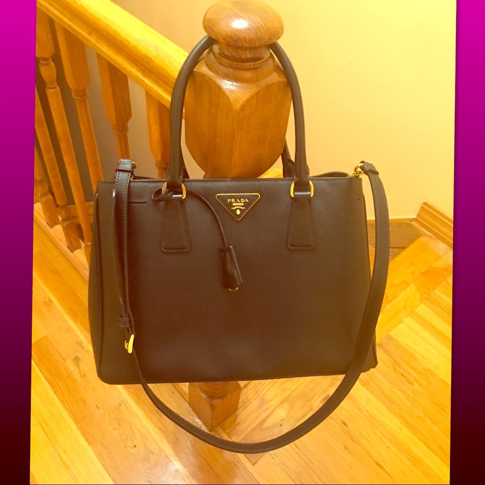 Prada Saffiano bag in black